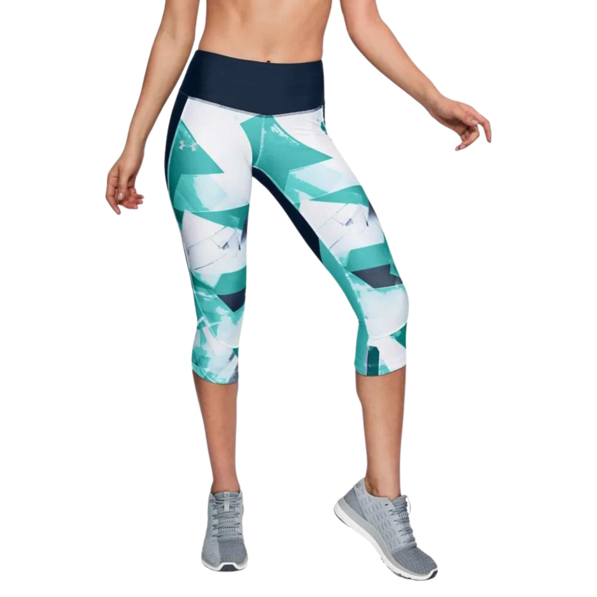 UNDER ARMOUR Womens sports XS / Multi-Color UNDER ARMOUR - Fly Fast Printed Capri