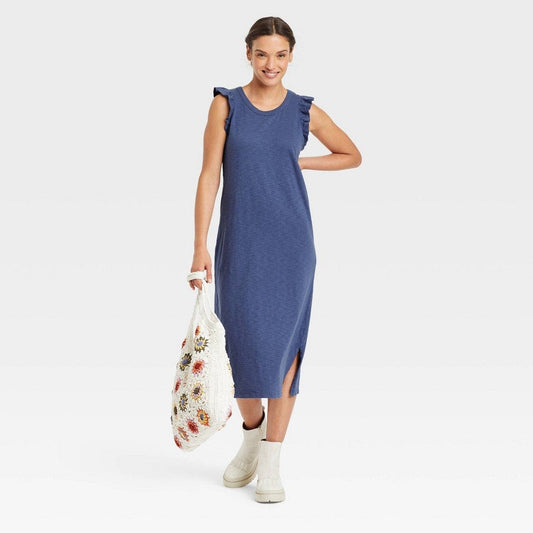 UNIVERSAL THREAD Womens Dress UNIVERSAL THREAD - Ruffle sleeve Tank Dress