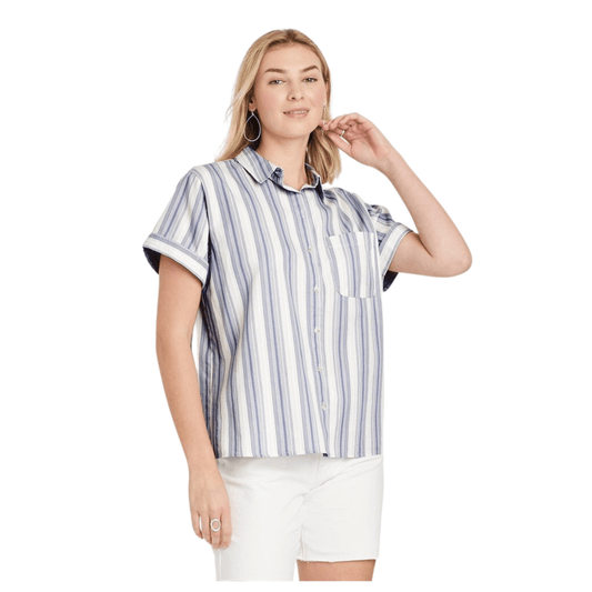 UNIVERSAL THREAD Womens Tops XS / Multi-Color UNIVERSAL THREAD - Striped Shirt Cotton