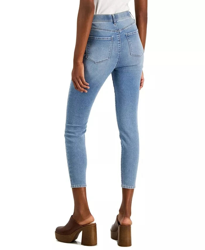 VANILLA STAR Womens Bottoms S / Blue VANILLA STAR - High Rise Pull on Skinny Jeans