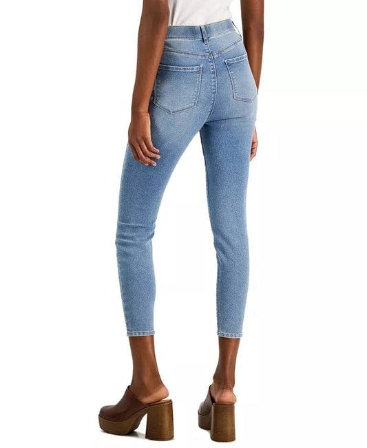 VANILLA STAR Womens Bottoms S / Blue VANILLA STAR - High Rise Pull on Skinny Jeans