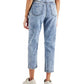 VANILLA STAR Womens Bottoms VANILLA STAR - Ripped Button-Fly Boyfriend Jeans