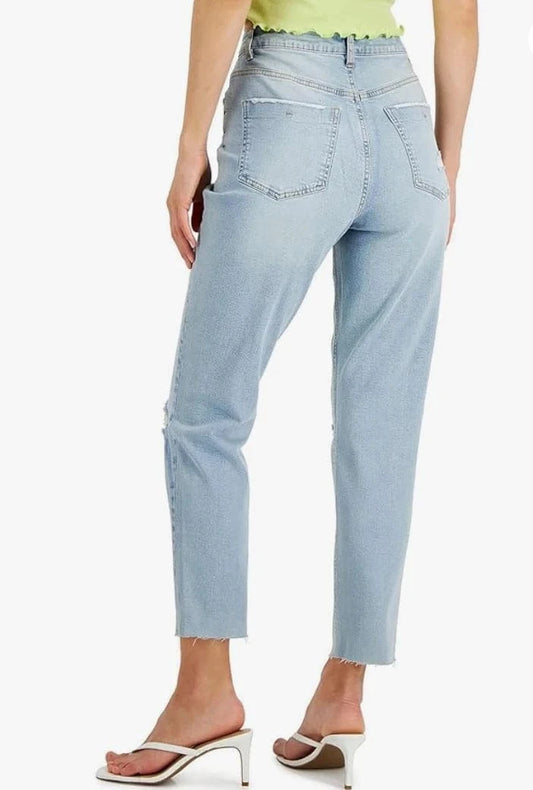 VANILLA STAR Womens Bottoms VANILLA STAR - Ripped Raw-Hem Jeans