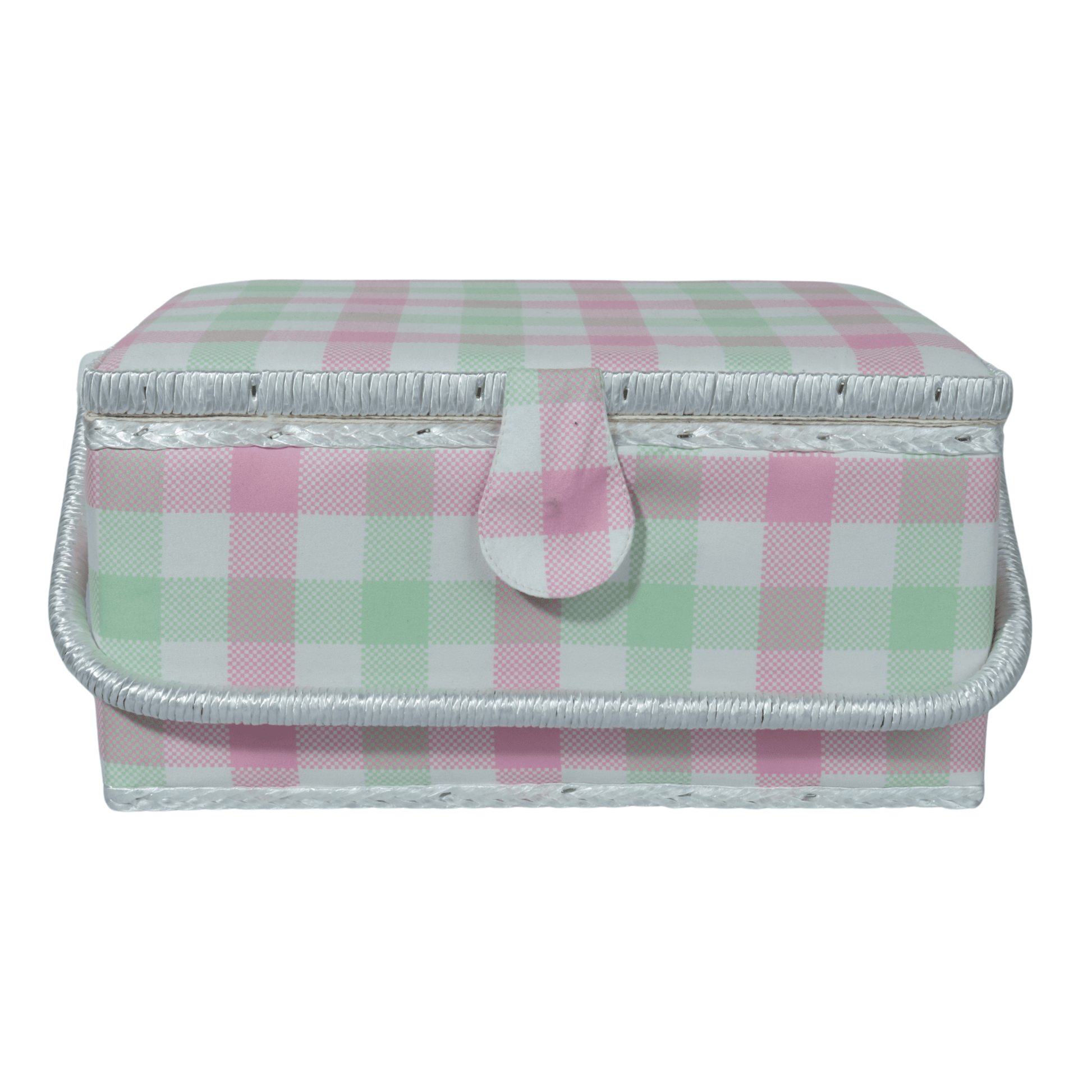 VENDITA Toys Multi-Color VENDITA - Plaid pattern sewing box storage