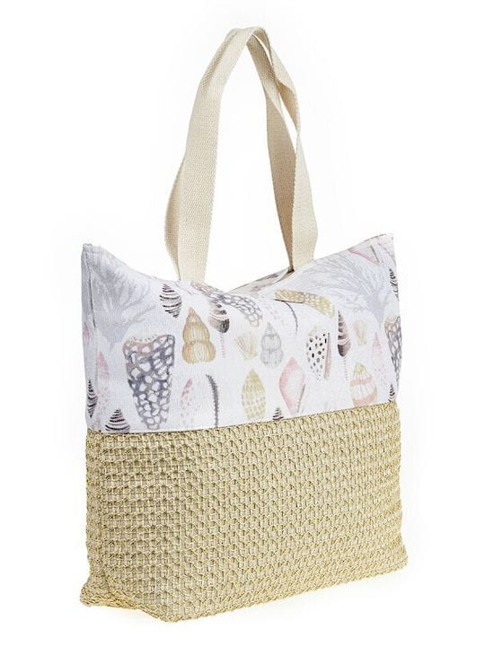 VERDE Beach Bags Multi-Color VERDE - All Over Seashells Printed Beach Bag