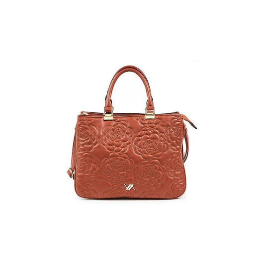 VERDE Women Bags Brown VERDE - Flower Quilted HandBag