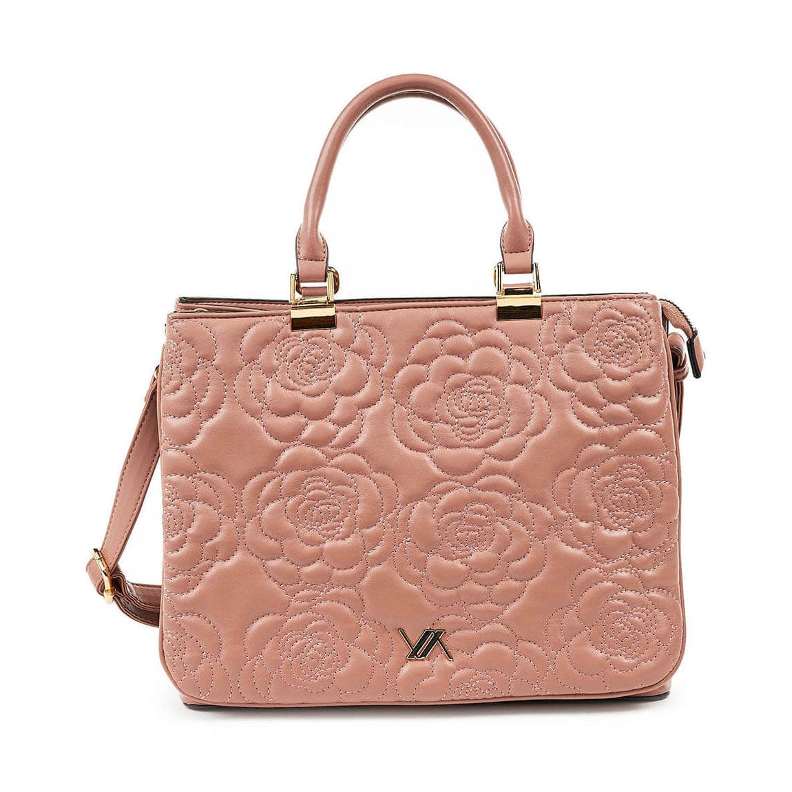 VERDE Women Bags Pink VERDE - Flower Quilted HandBag