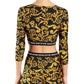 VERSACE Women Sets XS / Multi-Color VERSACE - Barocco Printed Crop Top And Short Set