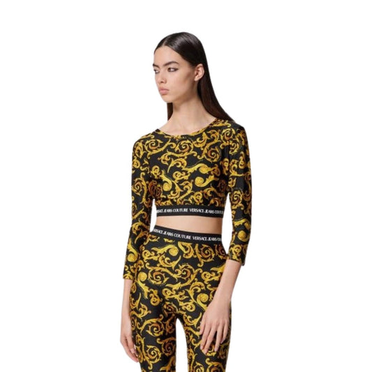 VERSACE Women Sets XS / Multi-Color VERSACE - Barocco Printed Crop Top And Short Set