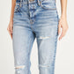 VIGOSS Womens Bottoms M / Blue VIGOSS -  Stevie Ripped Cropped Jeans
