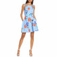 VINCE CAMUTO Womens Dress VINCE CAMUTO - Floral-Print Fit & Flare Dress
