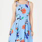 VINCE CAMUTO Womens Dress VINCE CAMUTO - Floral-Print Fit & Flare Dress