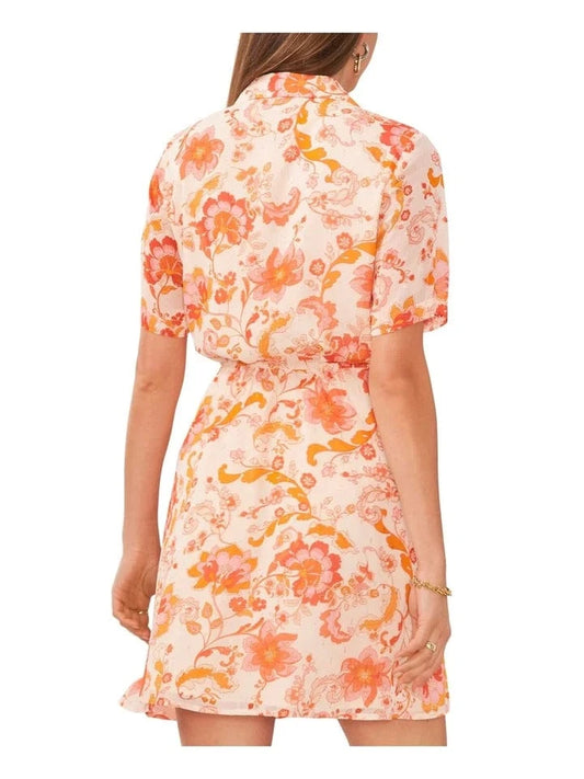 VINCE CAMUTO Womens Dress S / Multi-Color VINCE CAMUTO -  Floral Wrap Dress
