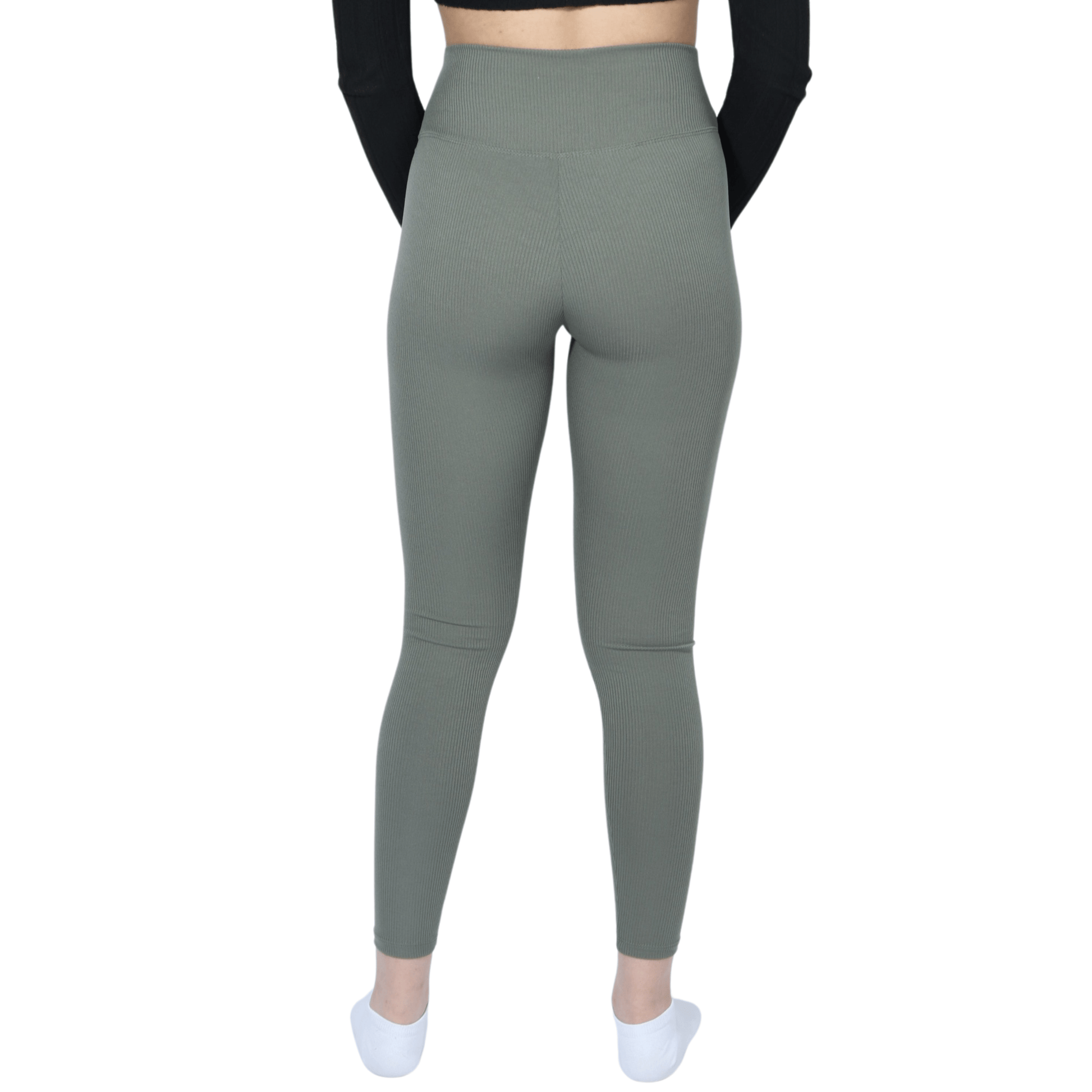 VOGSIGN Womens sports VOGSIGN -  Ribbed Knit Skinny Leggings