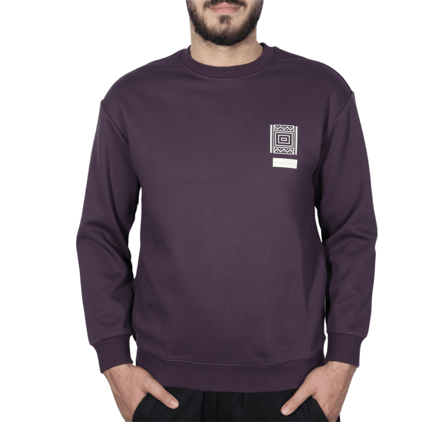 WEARS Mens Tops XL / Purple WEARS - Printed Sweatshirt