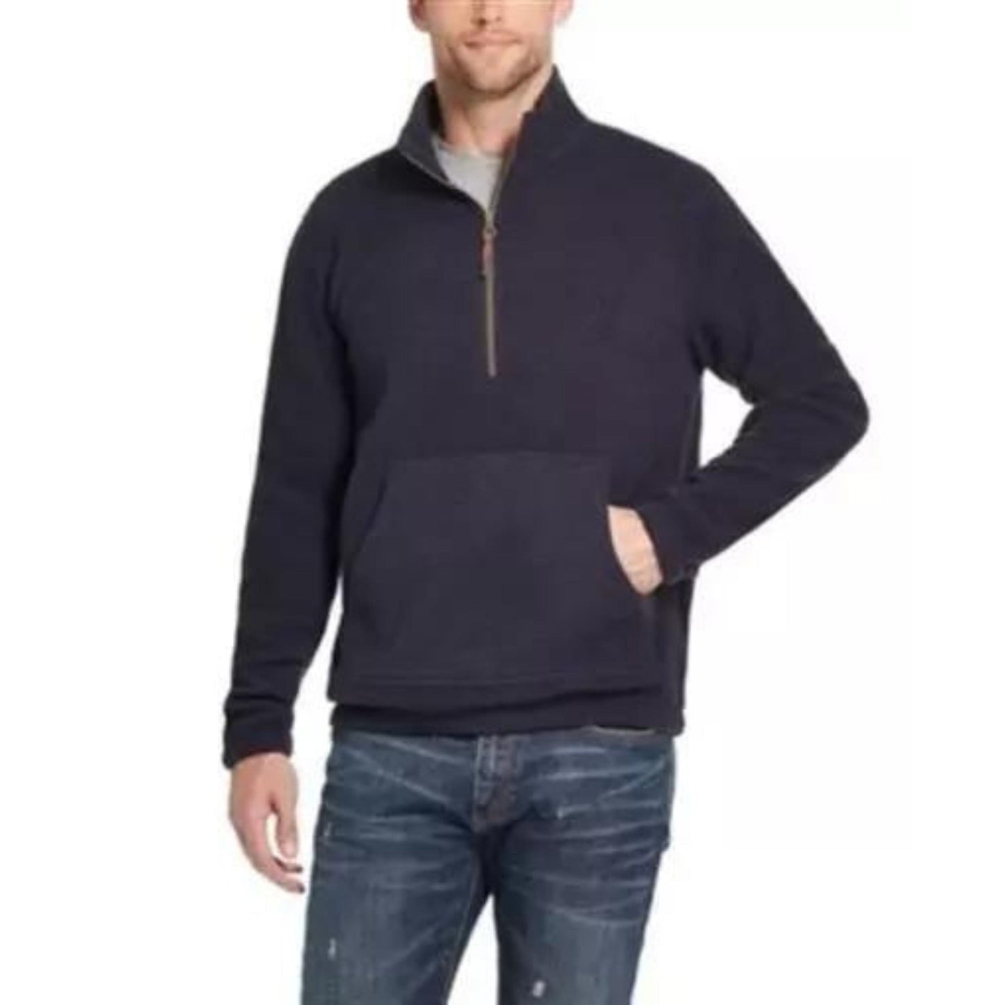 WEATHERPROOF Mens Tops XXL / Navy WEATHERPROOF -  Quarter-Zip Pullover Sweater