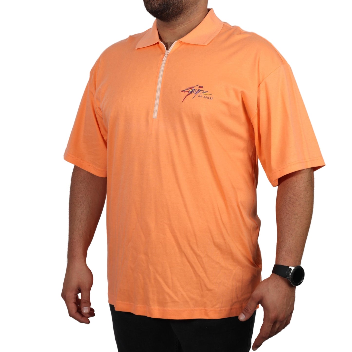 WEIDNER Mens Tops XL / Orange WEIDNER - Quarter zipper t-shirt