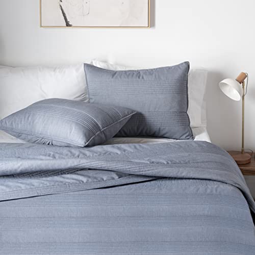 WELSPUN Comforter/Quilt/Duvet WELSPUN - Chambray Queen Quilt Bedding Set