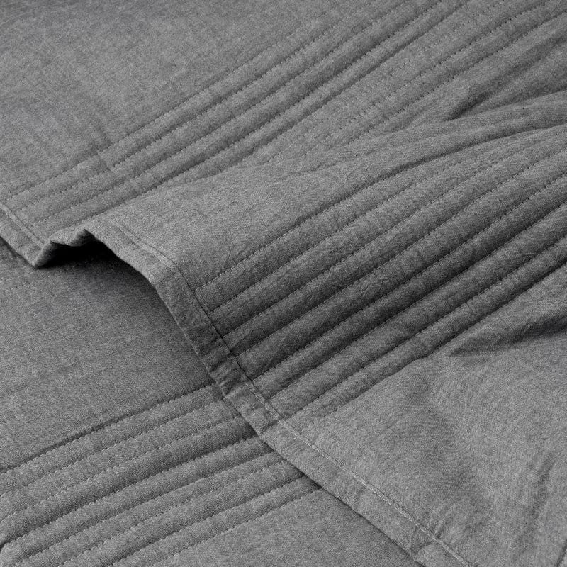 WELSPUN Comforter/Quilt/Duvet Grey WELSPUN - Johnson Cotton Coverlet