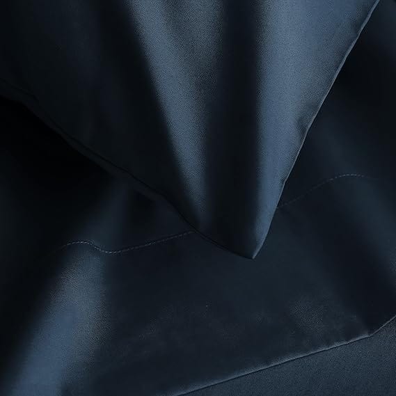 WELSPUN Sheet Sets Queen / Navy WELSPUN - 220TC Cotton Polyester Solid Sheet Set