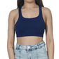 WEST ZERO TWO Womens sports S / Navy WEST ZERO TWO -  Lush Crop Racerback Sports Bra