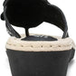 WHITE MOUNTAIN Womens Shoes 39 / Black WHITE MOUNTAIN - Wedge slippers