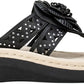 WHITE MOUNTAIN Womens Shoes 39 / Black WHITE MOUNTAIN - Wedge slippers
