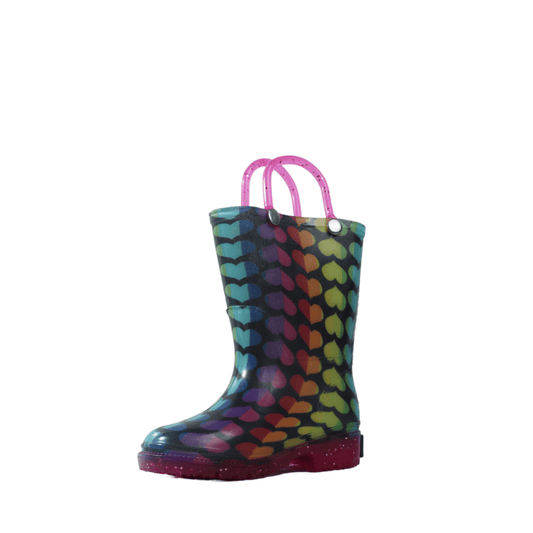 WILDKIN Baby Shoes 20 / Multi-Color WILDKIN - Rainbow Hearts Rain Boots