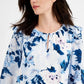 WILLOW DRIVE Womens Tops S / Multi-Color WILLOW DRIVE - Printed Ruffle-Shoulder Top