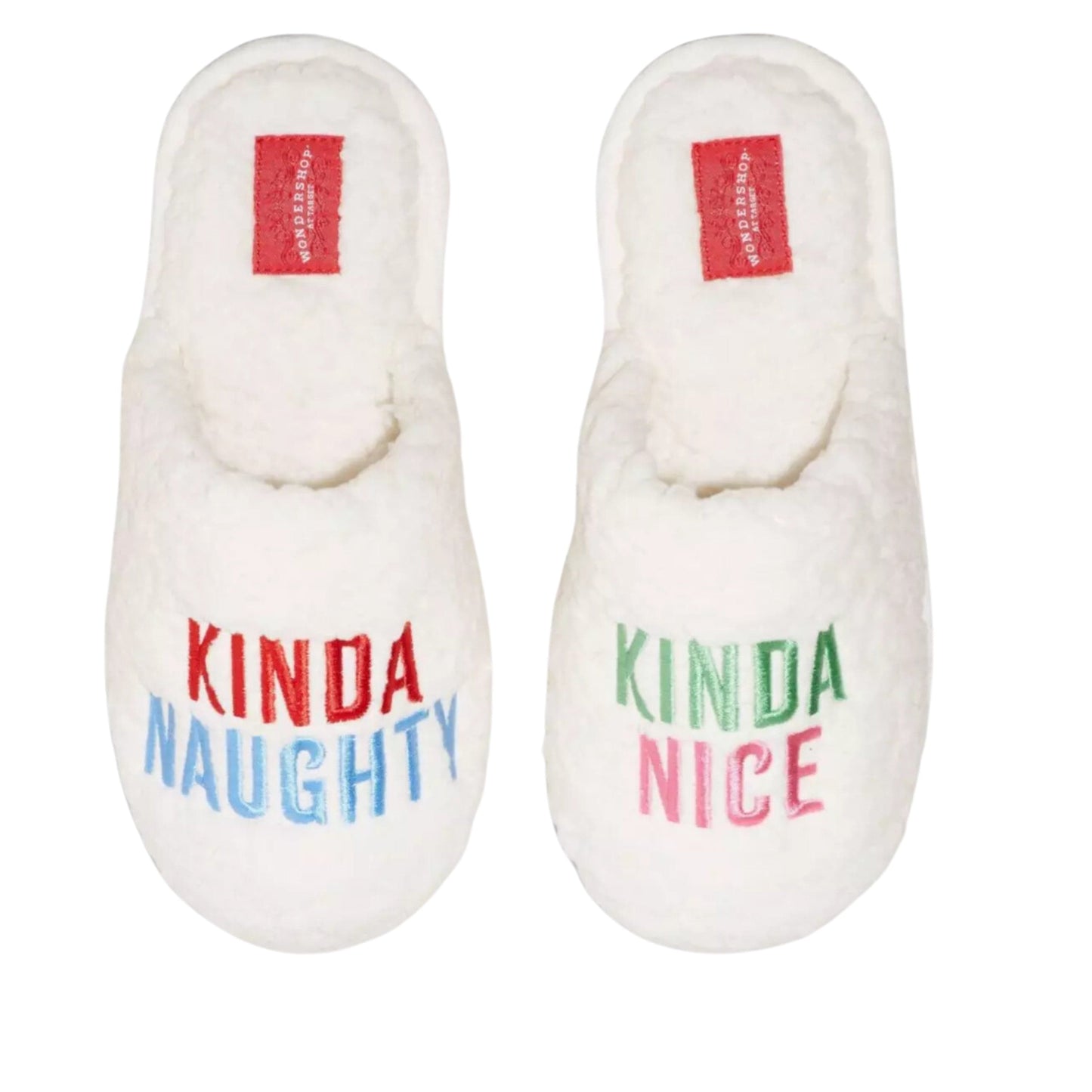 WONDERSHOP Womens Shoes WONDERSHOP - Kinda Naughty Kinda Nice Scuff Slippers