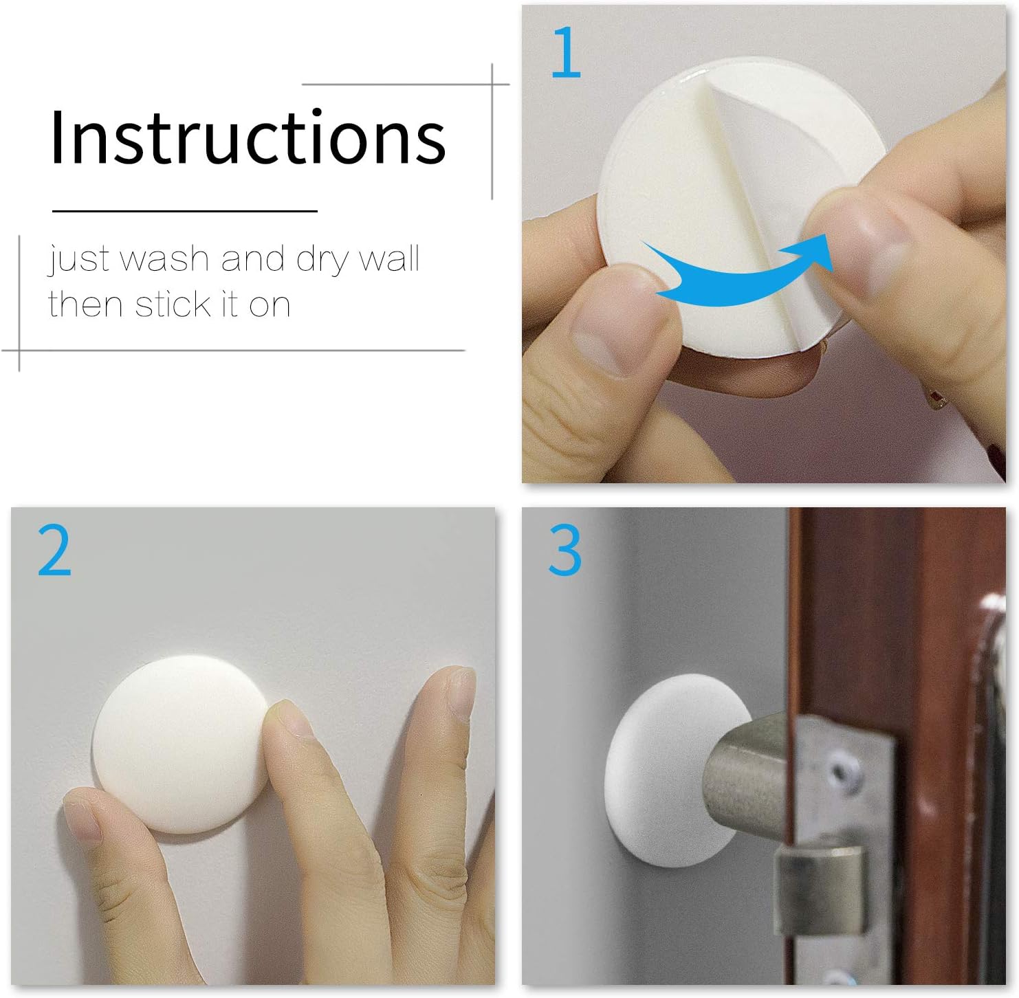 WORKZONE Home Decoration & Accessories WORKZONE - Wall Protectors from Door Knobs