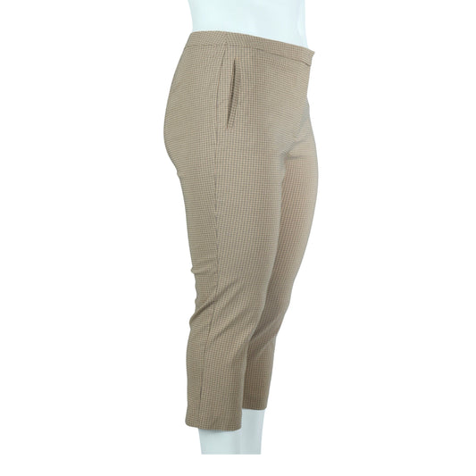 WORTHINGTON Womens Bottoms Petite XL / Beige WORTHINGTON - Plaid Classic Pants