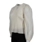 WORTHINGTON Womens Tops XL / Off-White WORTHINGTON - Sheer Sleeves Blouse