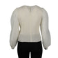 WORTHINGTON Womens Tops XL / Off-White WORTHINGTON - Sheer Sleeves Blouse