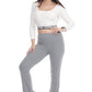 WOTTO Womens Bottoms WOTTO - Bell-bottom Leggings