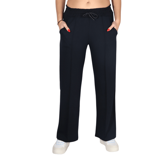 WOTTO Womens Bottoms M / Navy WOTTO - Drawstring waistband sweatpants