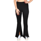 WOTTO Womens Bottoms WOTTO - Front leg split leggings