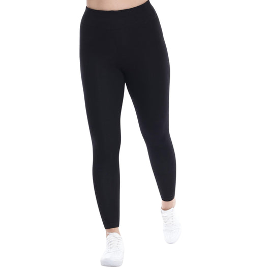 WOTTO Womens Bottoms L / Black WOTTO - Mid Rise Ankle Length Legging