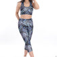 WOTTO Womens sports L / Multi-Color WOTTO - Cicle lines printed sports set