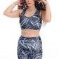 WOTTO Womens sports L / Multi-Color WOTTO - Cicle lines printed sports set