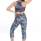 WOTTO Womens sports L / Multi-Color WOTTO - Cicle lines printed sports set