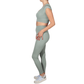 WOTTO Womens sports WOTTO - Half Sleeve Bustier High Waist Shapewear Leggings Set