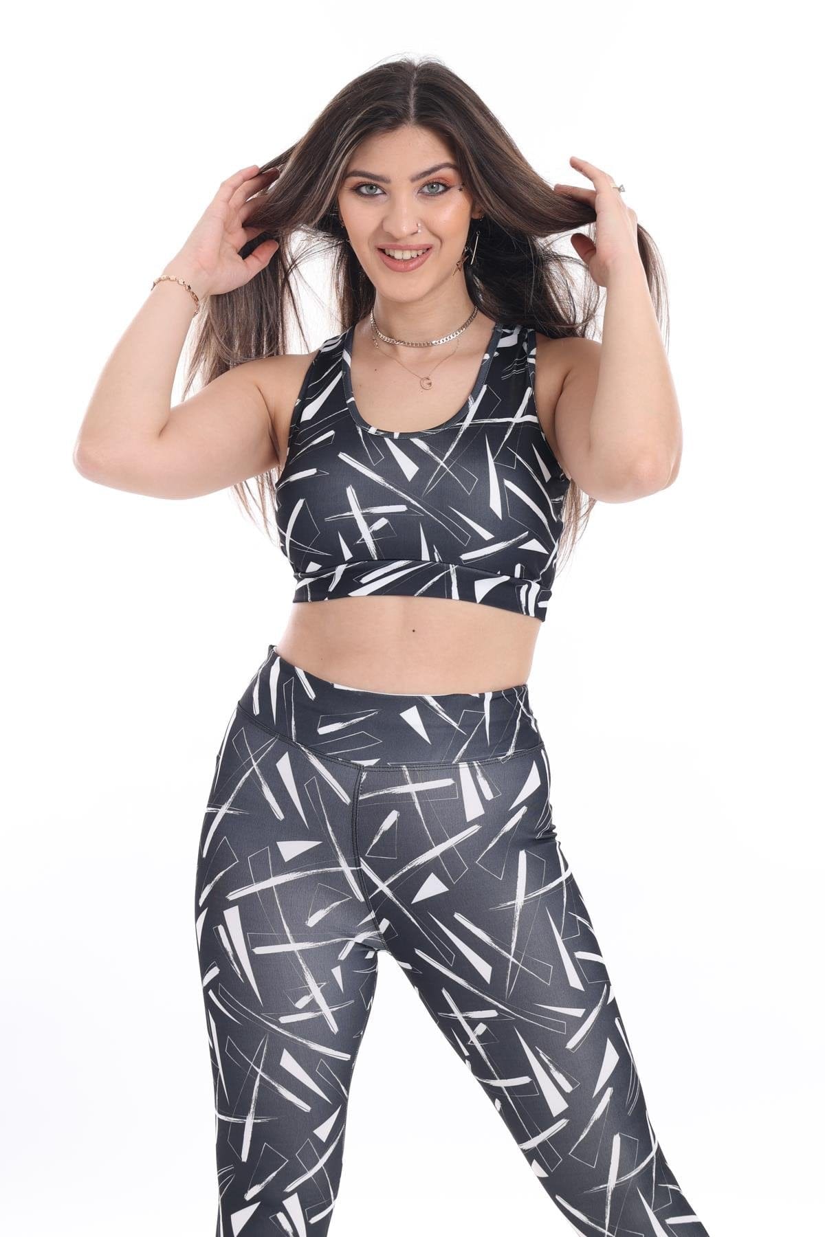 WOTTO Womens sports WOTTO - Sharp printed sports set