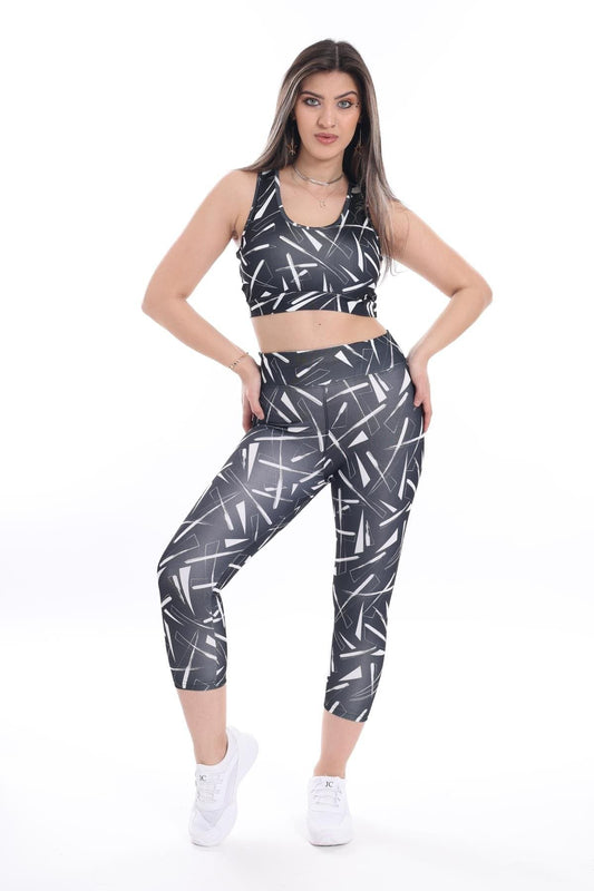WOTTO Womens sports WOTTO - Sharp printed sports set