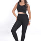 WOTTO Womens sports L / Black WOTTO - Tank top and leggings set