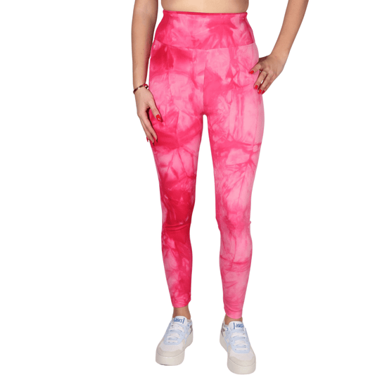 WOTTO Womens sports L / Multi-Color WOTTO - Tie dye ribbed leggings