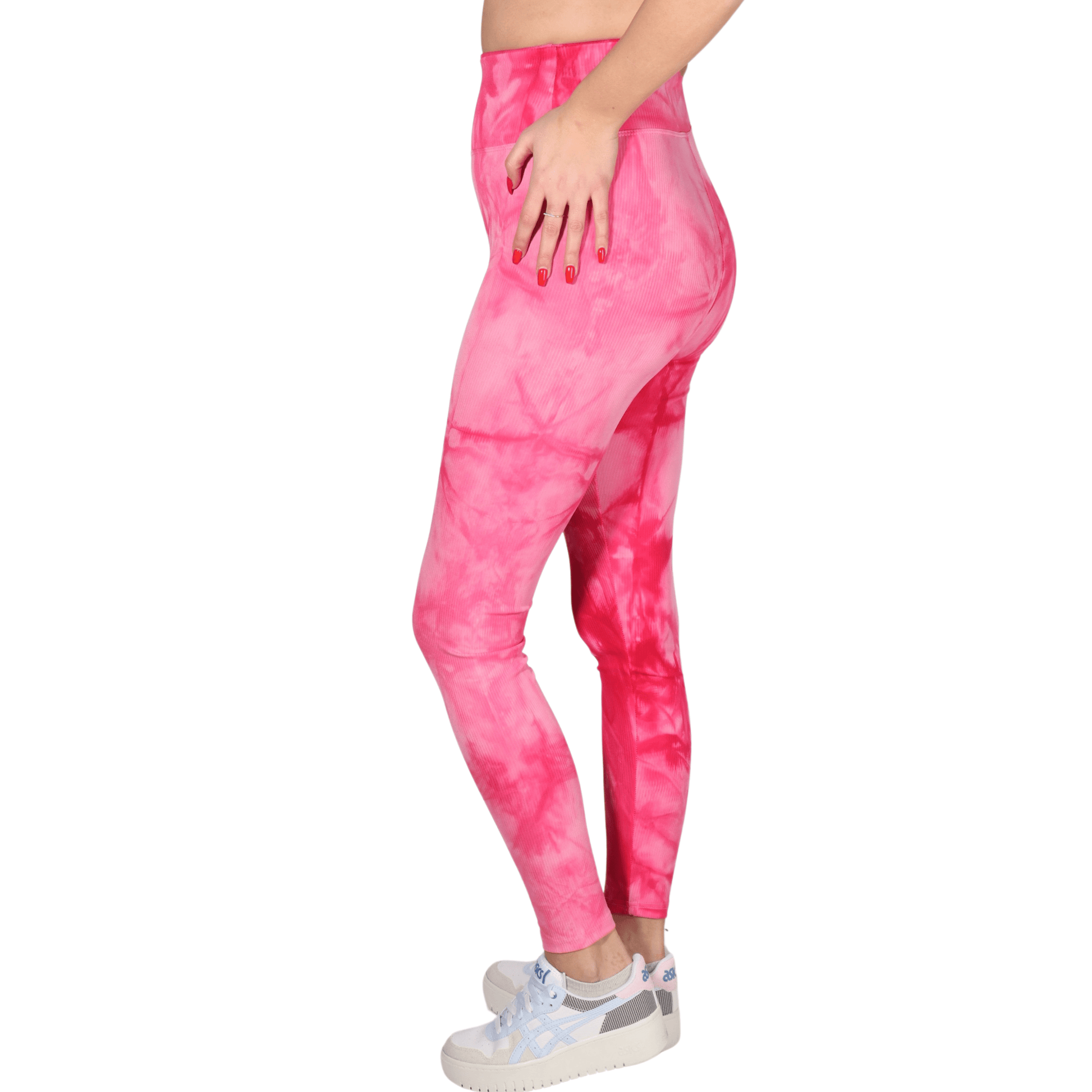 WOTTO Womens sports L / Multi-Color WOTTO - Tie dye ribbed leggings