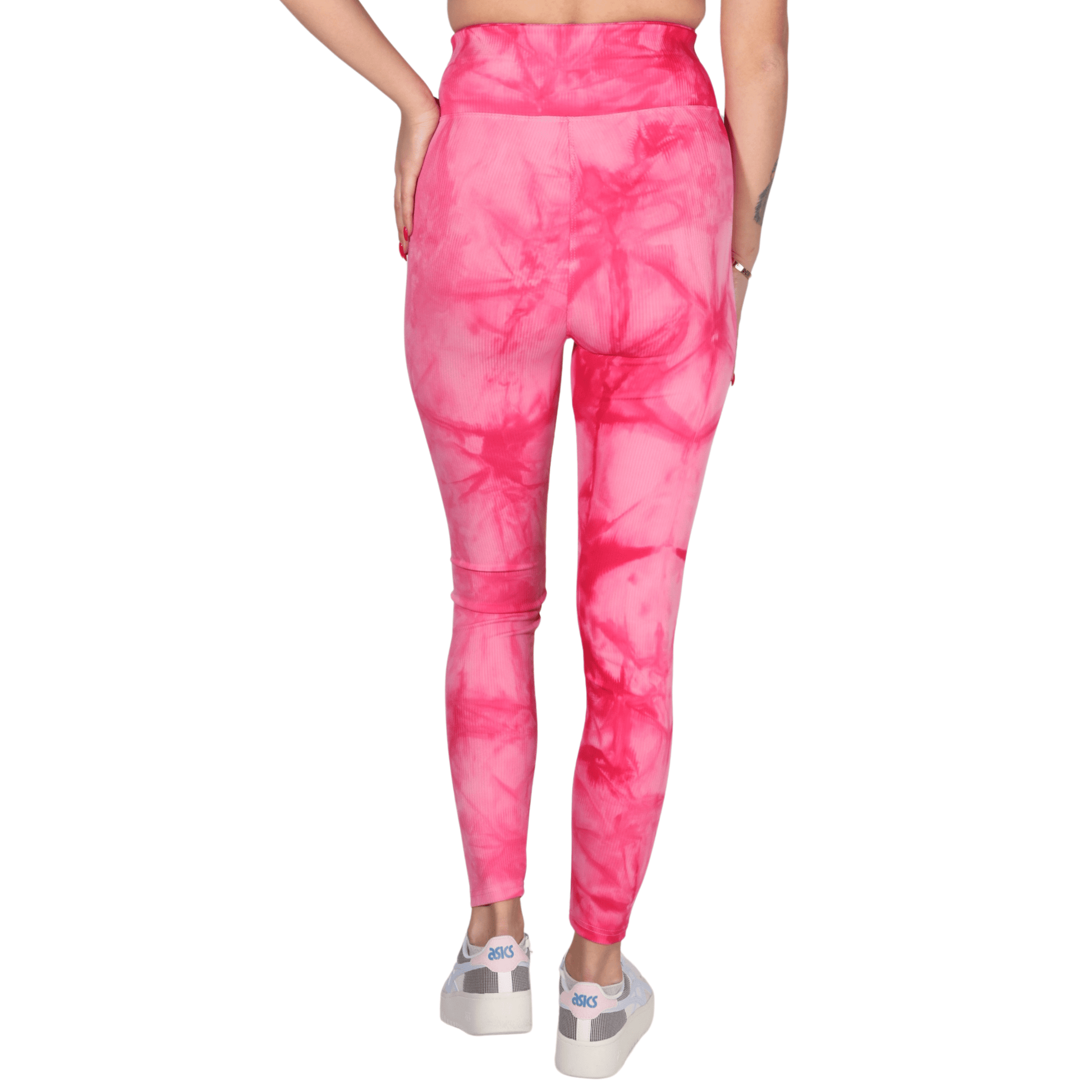 WOTTO Womens sports L / Multi-Color WOTTO - Tie dye ribbed leggings