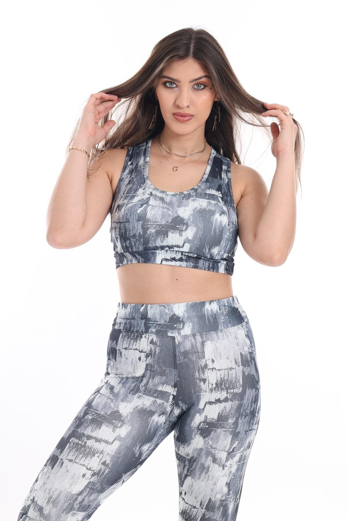 WOTTO Womens sports L / Multi-Color WOTTO - Two set Digital printed sports Set