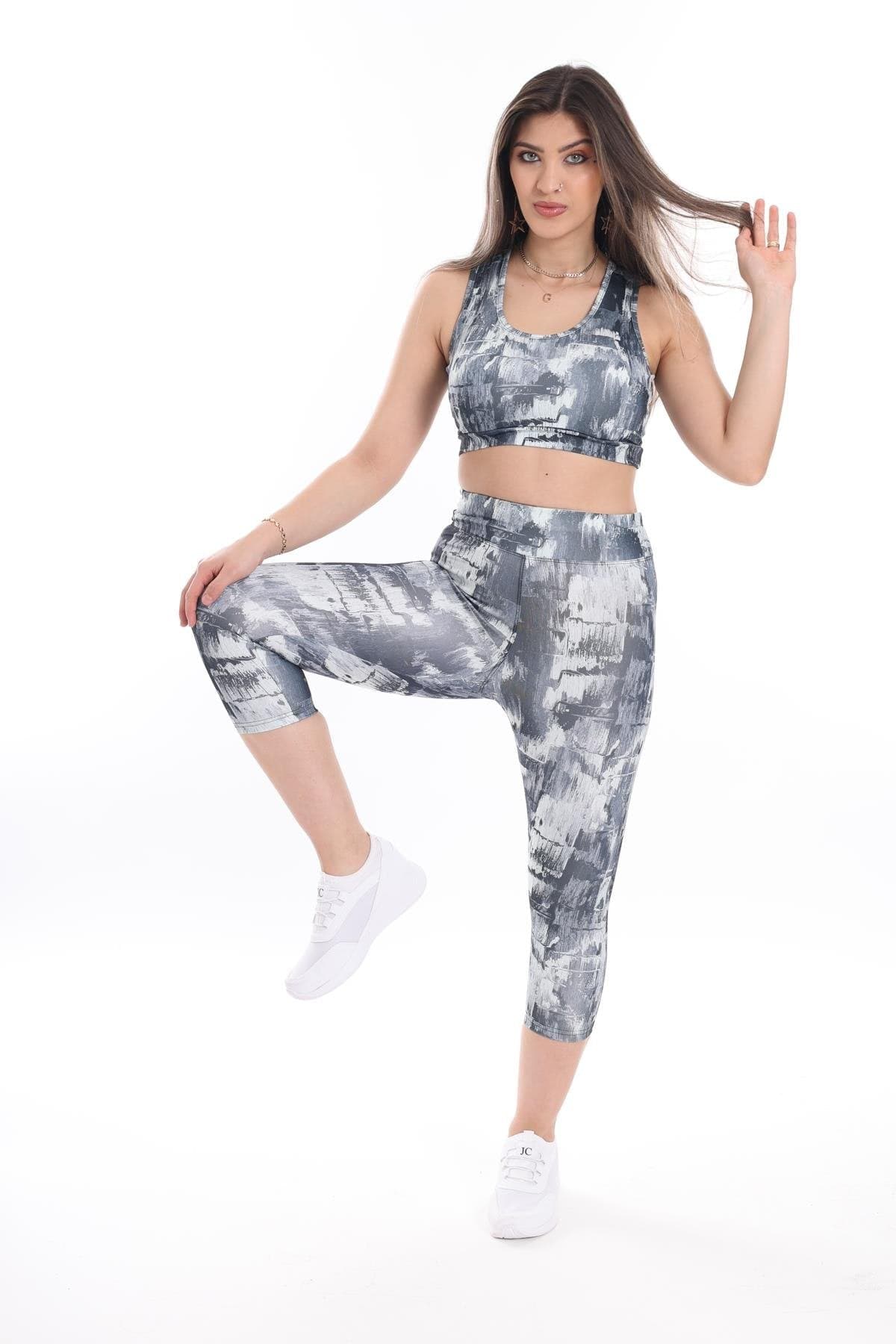 WOTTO Womens sports L / Multi-Color WOTTO - Two set Digital printed sports Set